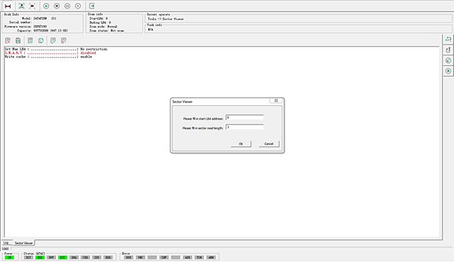 Tentativa de ler o setor 0 – LBA 0