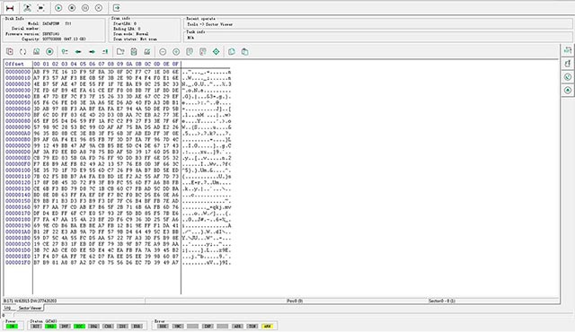 Erro ao tentar ler o setor 0 - LBA 0. O SSD não consegue acessar corretamente os dados